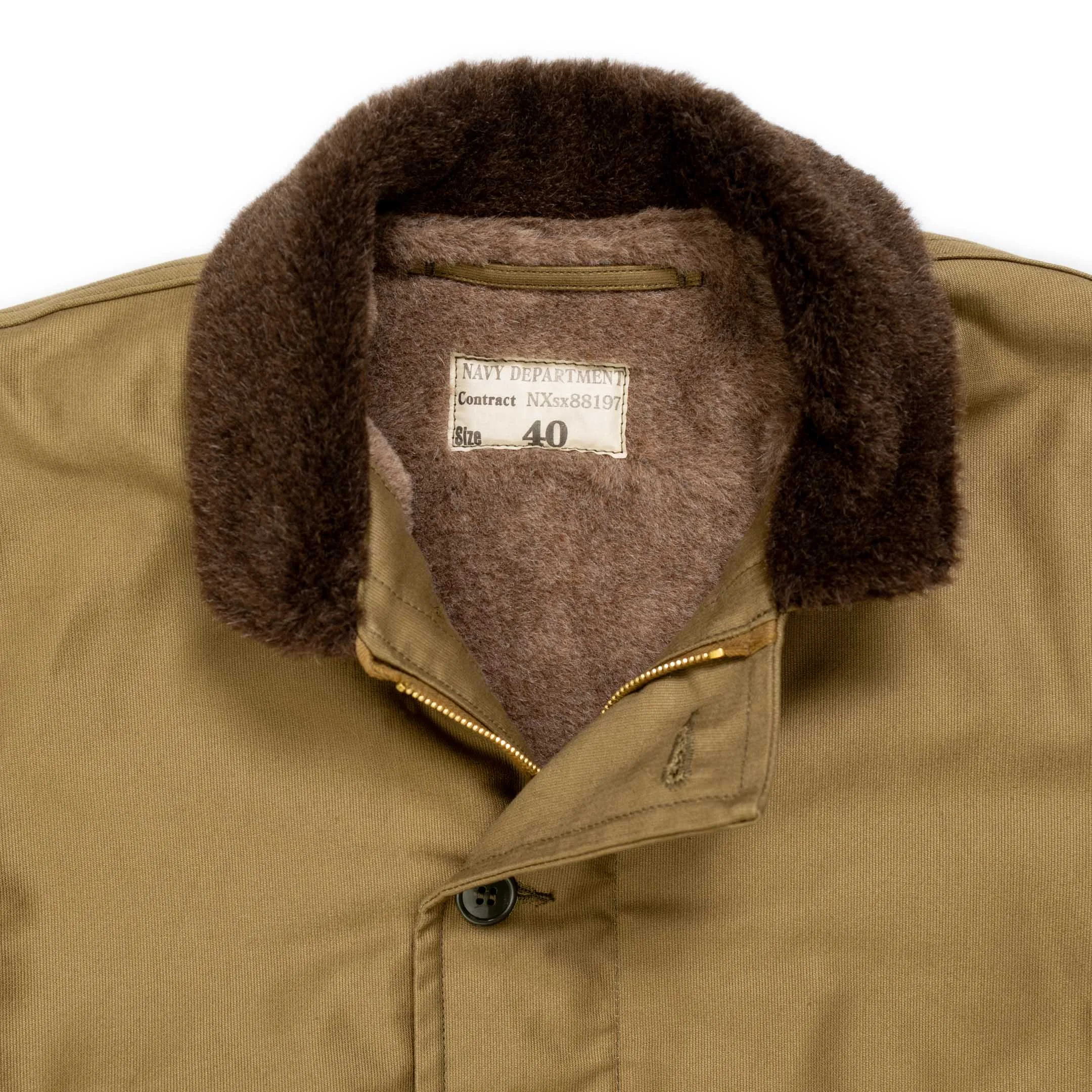 The Real McCoy's N-1 Deck Jacket Khaki