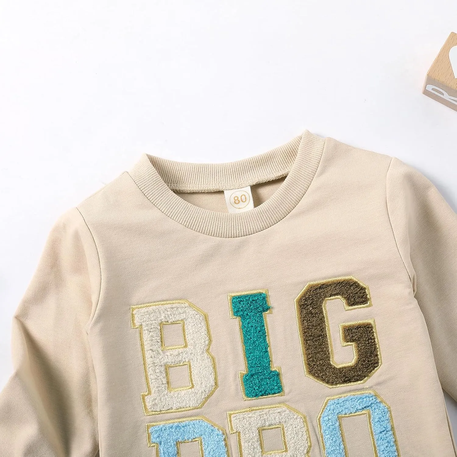 Toddler Baby Boy Girl Matching Clothes Big Sis Bro Crewneck Sweatshirt Oversized Sweater Outfits