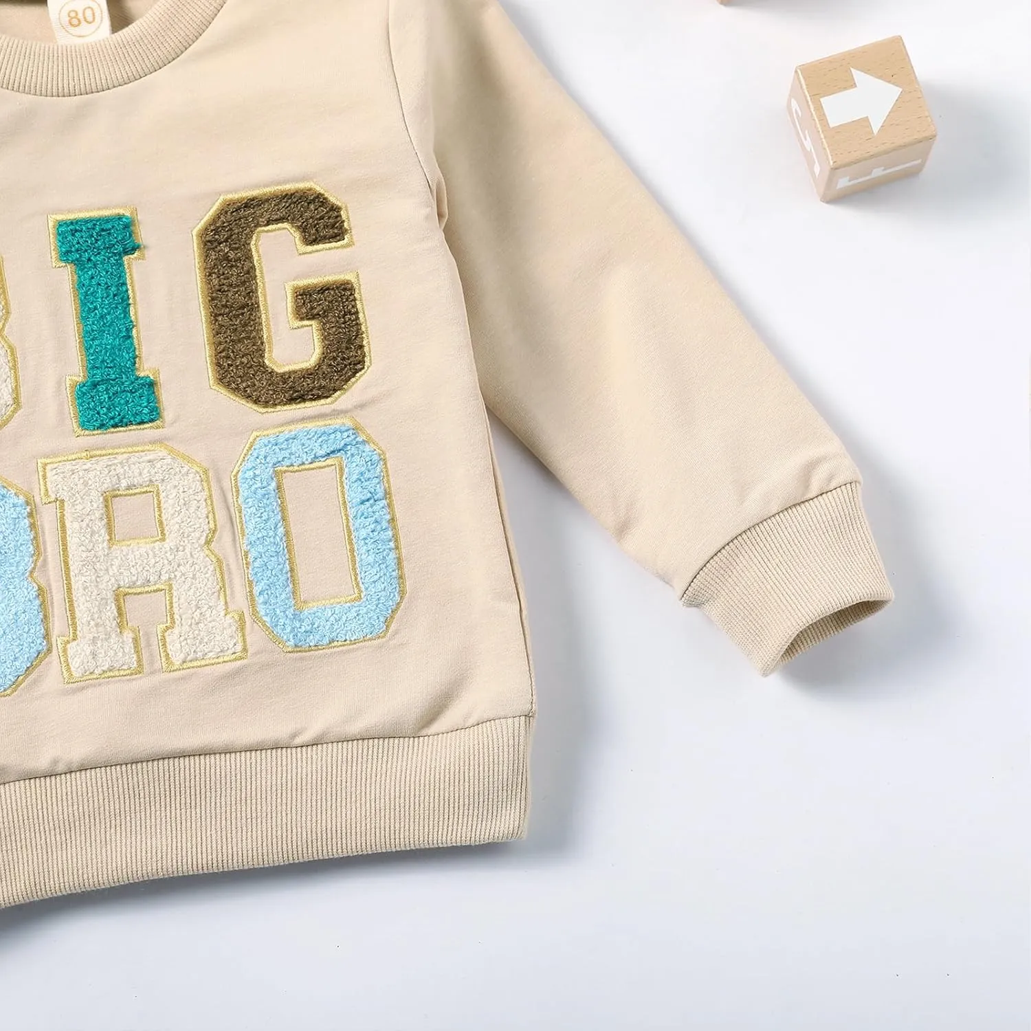 Toddler Baby Boy Girl Matching Clothes Big Sis Bro Crewneck Sweatshirt Oversized Sweater Outfits