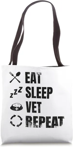 Vintage Veterinary Routine Paraveterinary Worker Tote Bag
