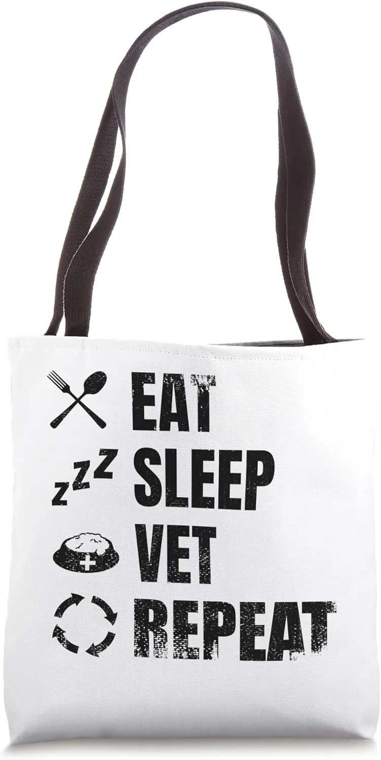 Vintage Veterinary Routine Paraveterinary Worker Tote Bag