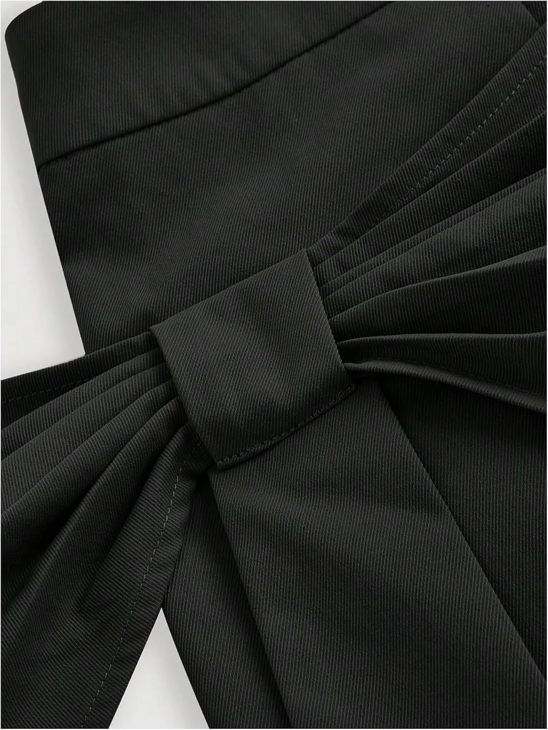 WDIRARA Women's Bowknot Wrap Skirt High Waisted Asymmetrical Mini Skorts Dressy Casual Shorts
