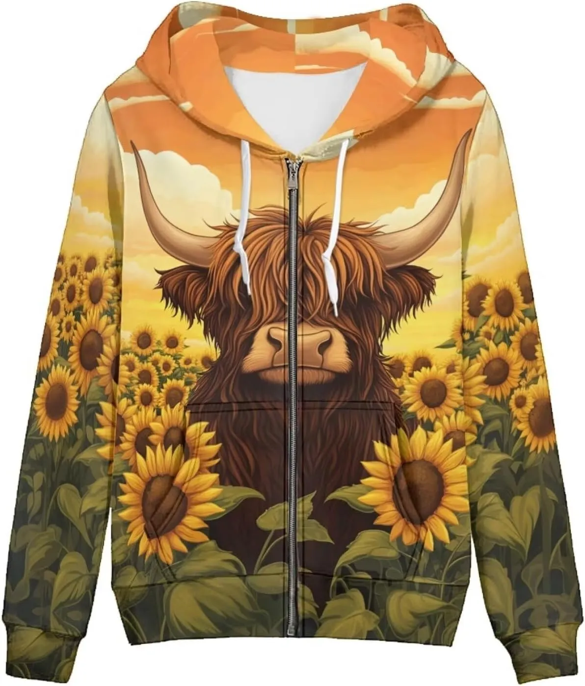 WELLFLYHOM Zip Up Hoodie for Women Y2K Sweatshirt Oversize Jacket Hoodies