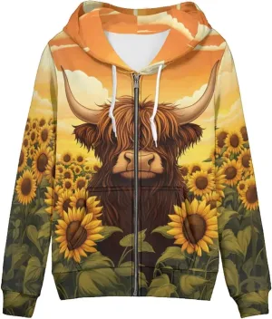 WELLFLYHOM Zip Up Hoodie for Women Y2K Sweatshirt Oversize Jacket Hoodies