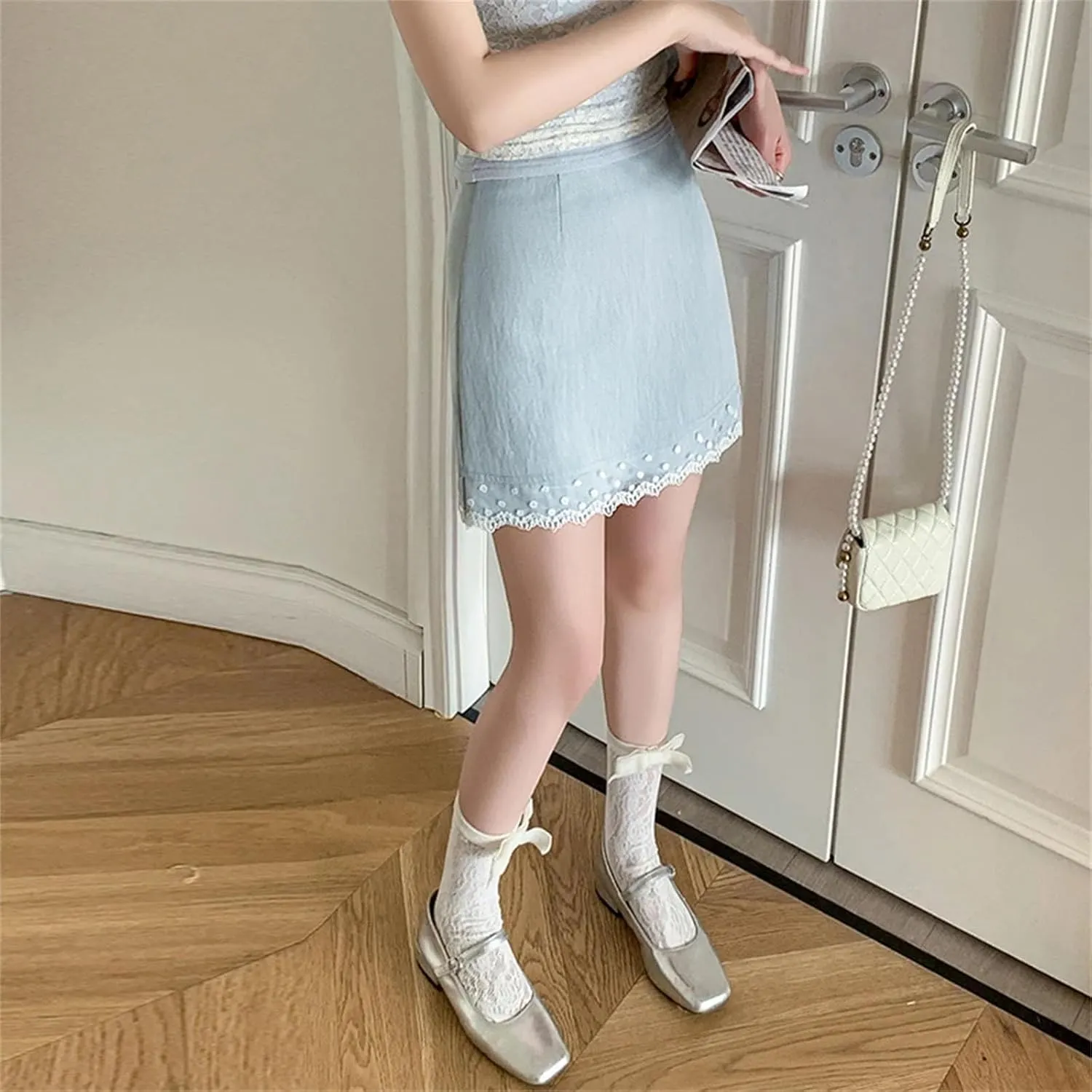 Women High Waisted Sports Short Skirt Style Women High Waist Mini Skirt Ladies Package Hip Skirts