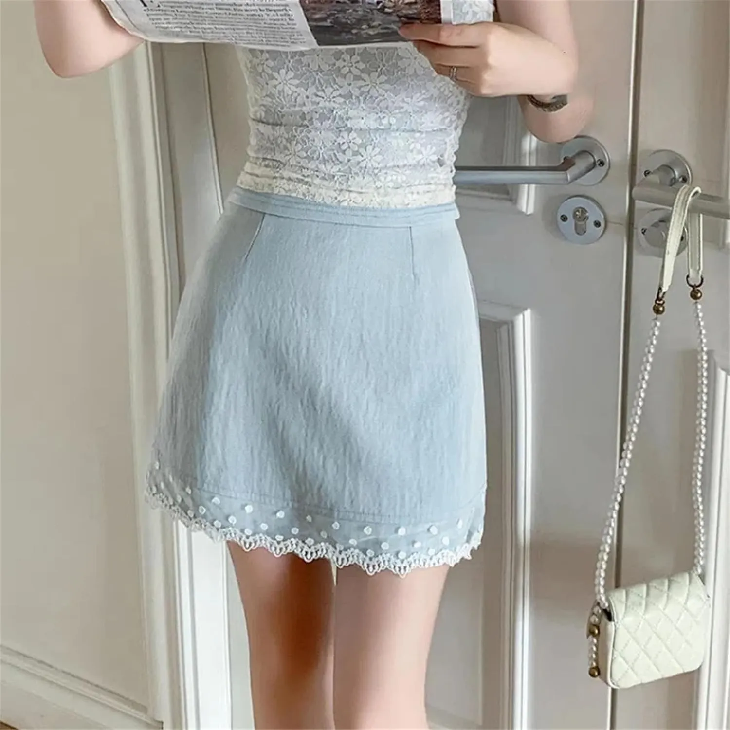 Women High Waisted Sports Short Skirt Style Women High Waist Mini Skirt Ladies Package Hip Skirts