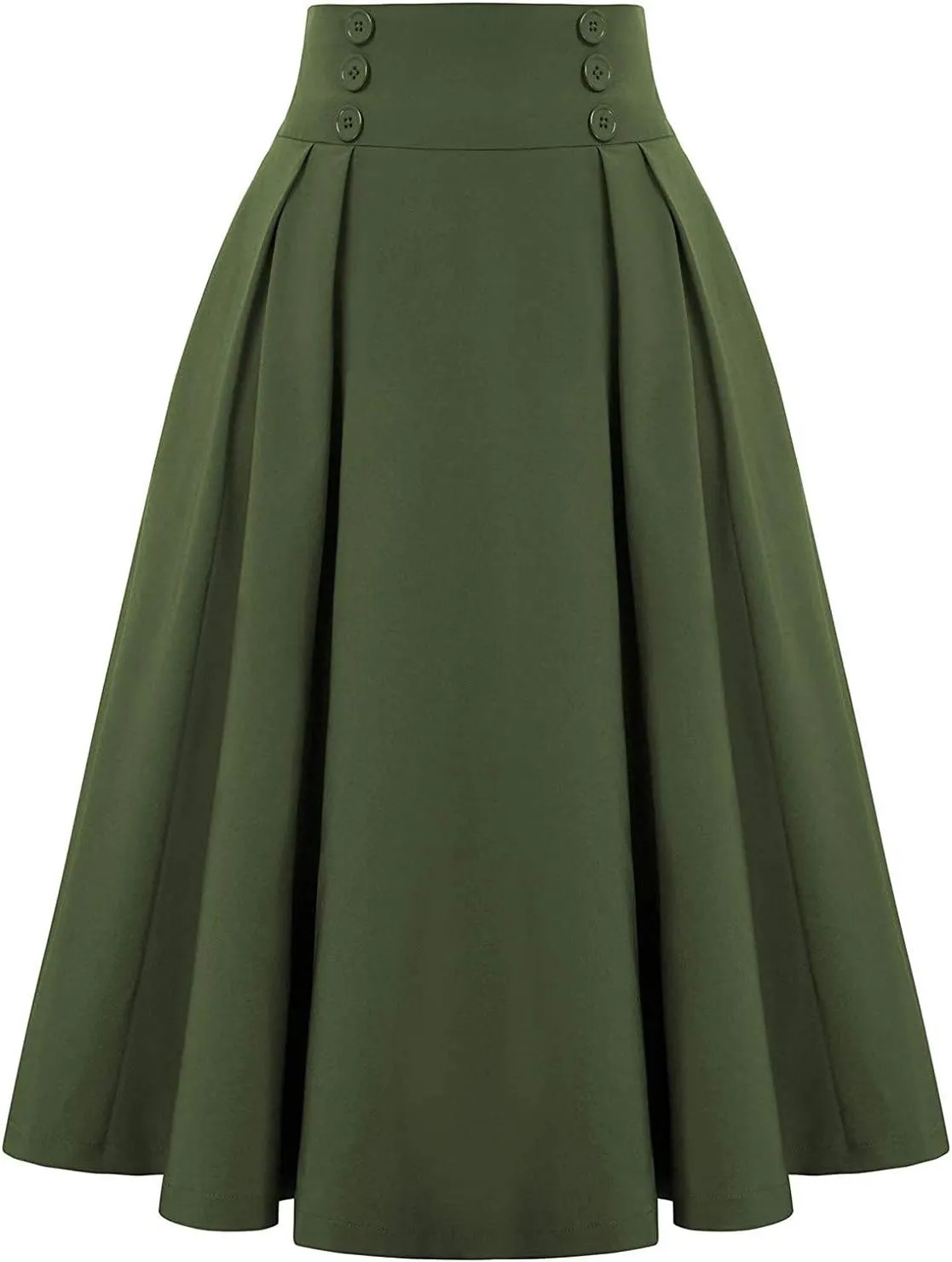 Women Skirts Women Vintage Fashion Casual Plaid Skirt Vintage High Waist Pleated Skirt Spring Dresses Midi Skirts