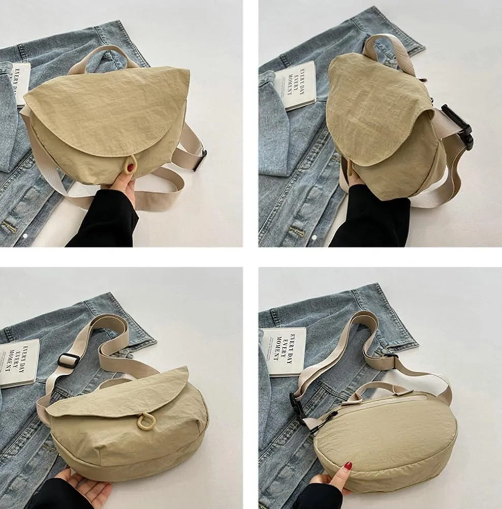 Womens Casual Nylon Shoulder Handbags 2025 Fashion Purse Top Handle Shopping Bag Zipper Lightweight Hobo Crossbody Bag