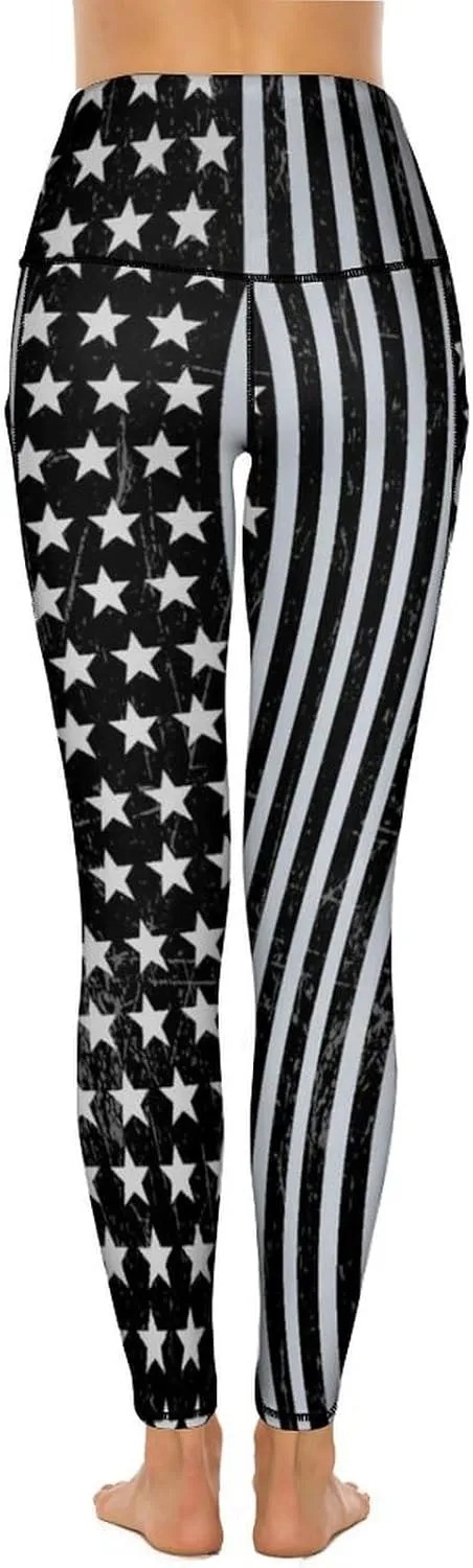 Women's High Waist Tummy Control Yoga Pants with Pockets Workout Leggings