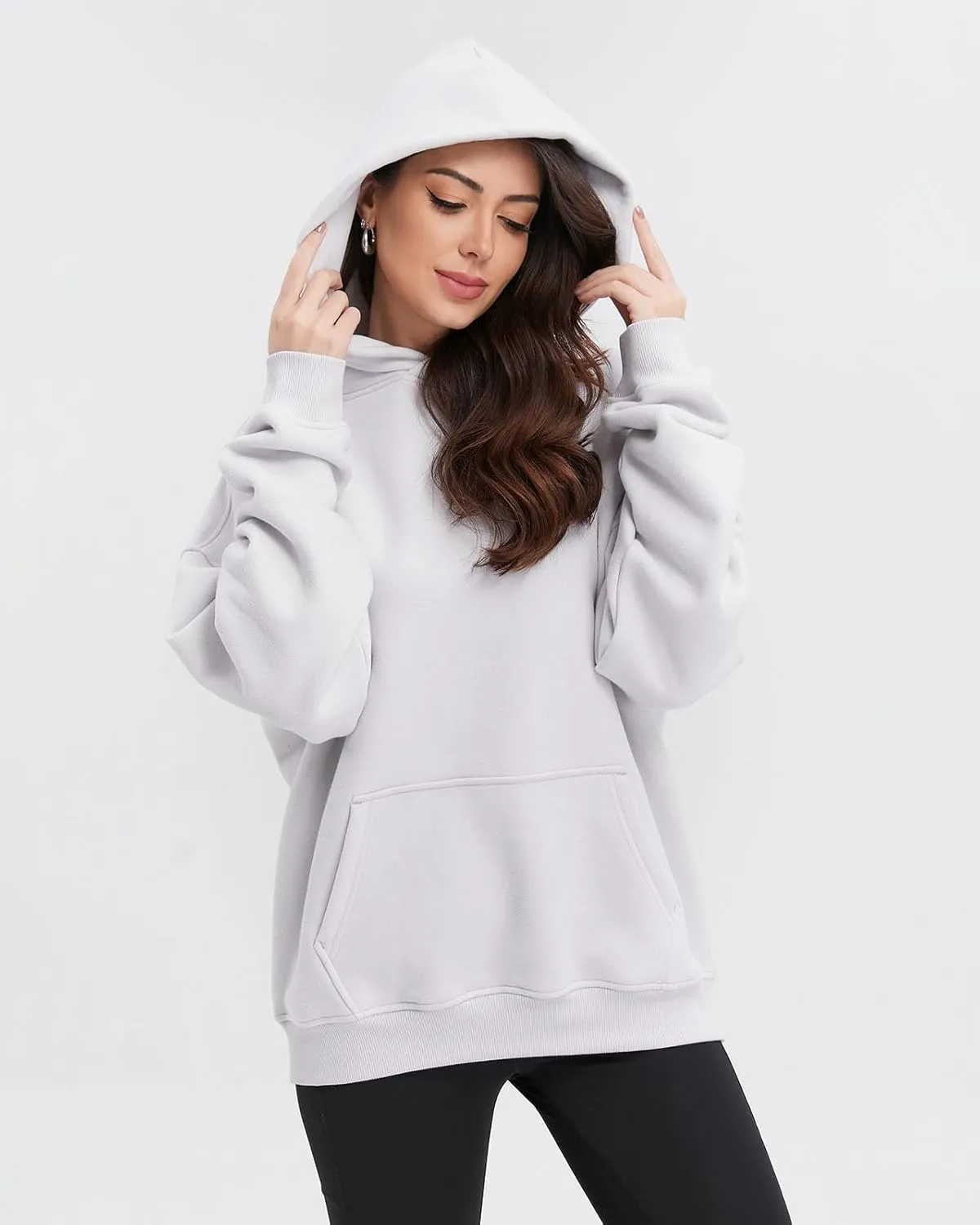 Womens Hoodies Long Sleeve Fleece Sweatshirts Pullover Top Cotton Fall/Winter 2024