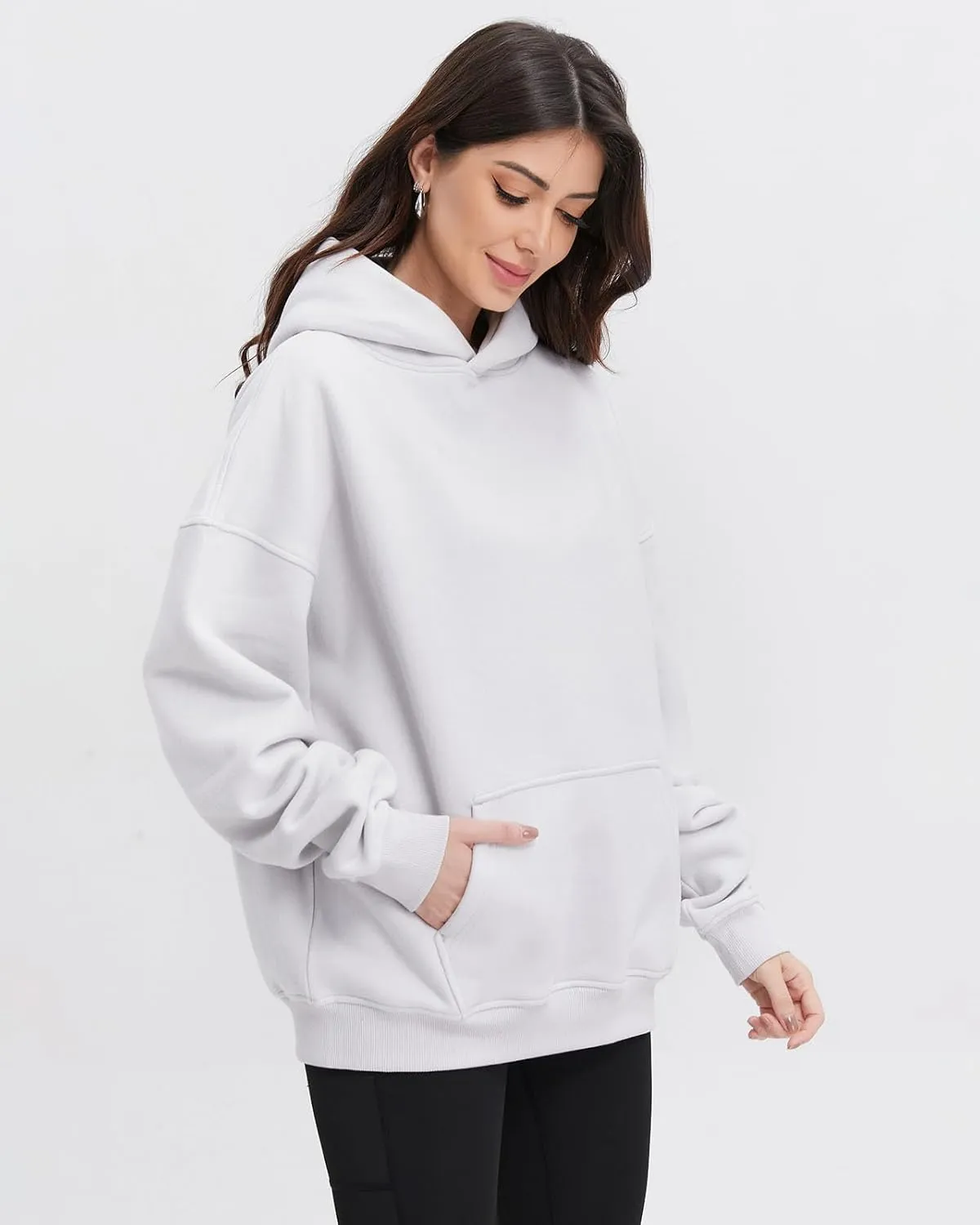 Womens Hoodies Long Sleeve Fleece Sweatshirts Pullover Top Cotton Fall/Winter 2024