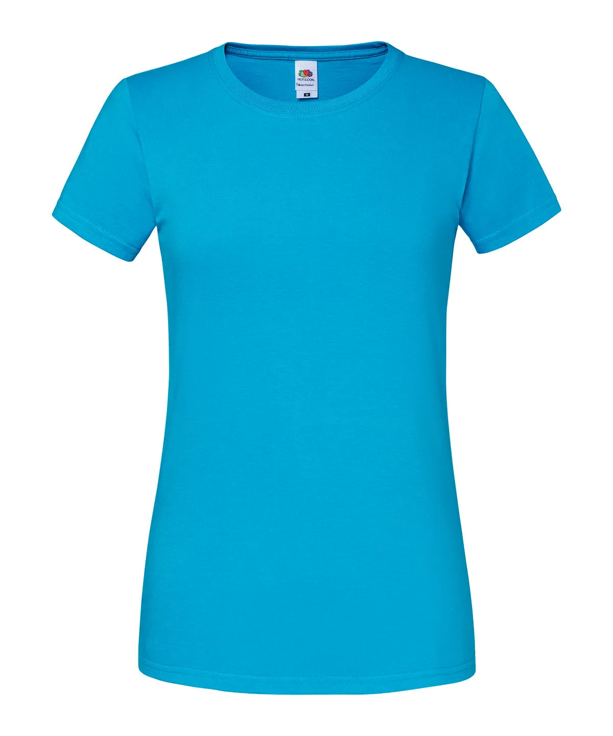 Womens Iconic 195 ringspun premium t-shirt | Azure Blue