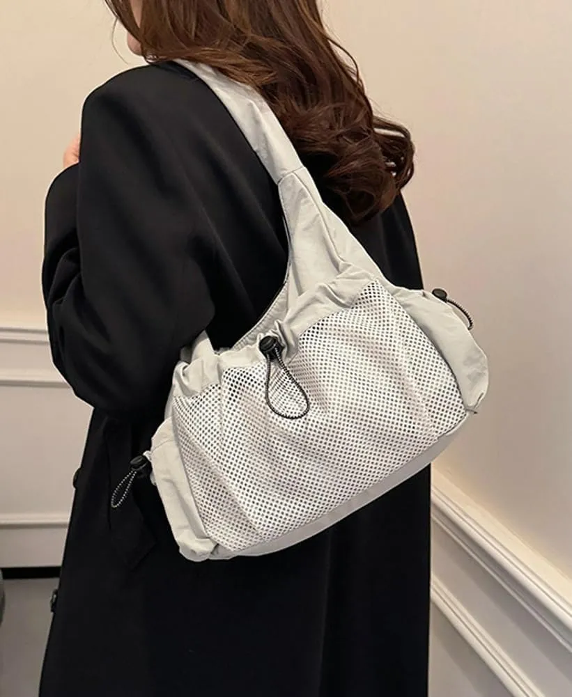Womens Nylon Shoulder Bag Purse 2025 Trendy Lightweight Hobo Bag Soft Large Commute Tote Handbags for Travel Vacation