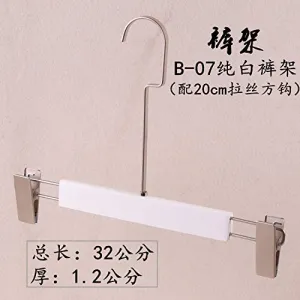 Xyijia Hanger (10Pcs/ Lot Wooden Hanger Ladies Clothing Store Pure White Wood Clothing Pants Rack
