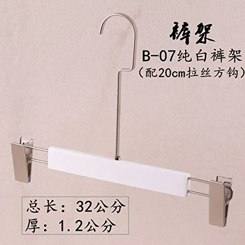 Xyijia Hanger (10Pcs/ Lot Wooden Hanger Ladies Clothing Store Pure White Wood Clothing Pants Rack