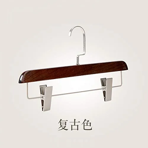 Xyijia Hanger Clothing Store Pants Grained Antiskid Underwear, Panty Hose Rack Trousers Clip Skirt Skirt and Wooden Clothes Hanger.