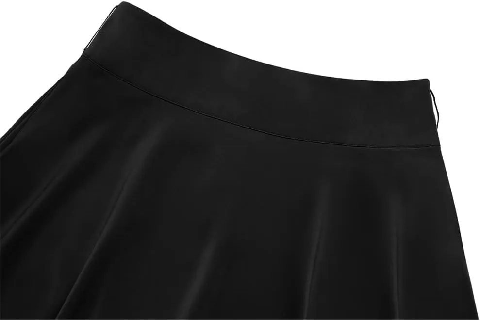 Youllyuu Chiffon Midi Skirt High Waist Women Casual Long Skirts