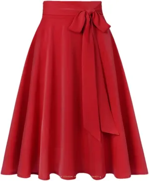 Youllyuu Chiffon Midi Skirt High Waist Women Casual Long Skirts