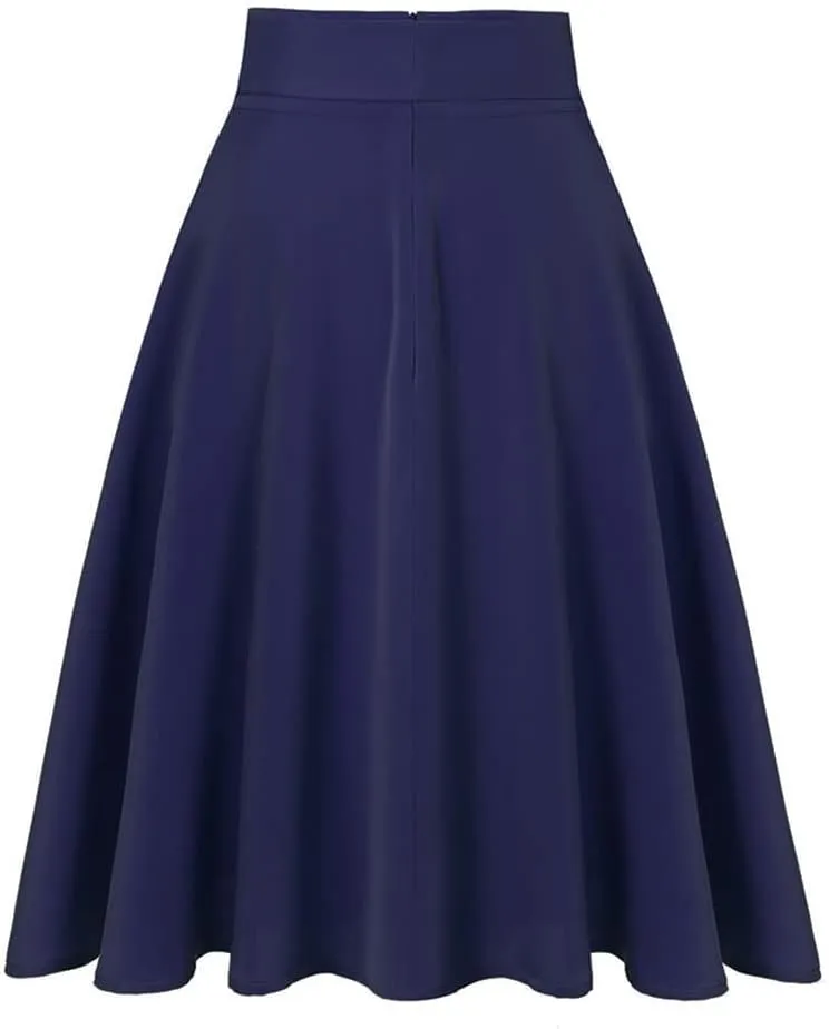Youllyuu Women A Line Chiffon Skirt High Waist Long Midi Skirts Lace Up Skirt