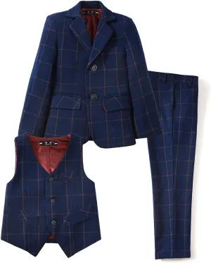 YuanLu Kids Suits for Boys Formal Vest and Pants Dress Suit for Kids Ring Bearer Outfit Suits Set