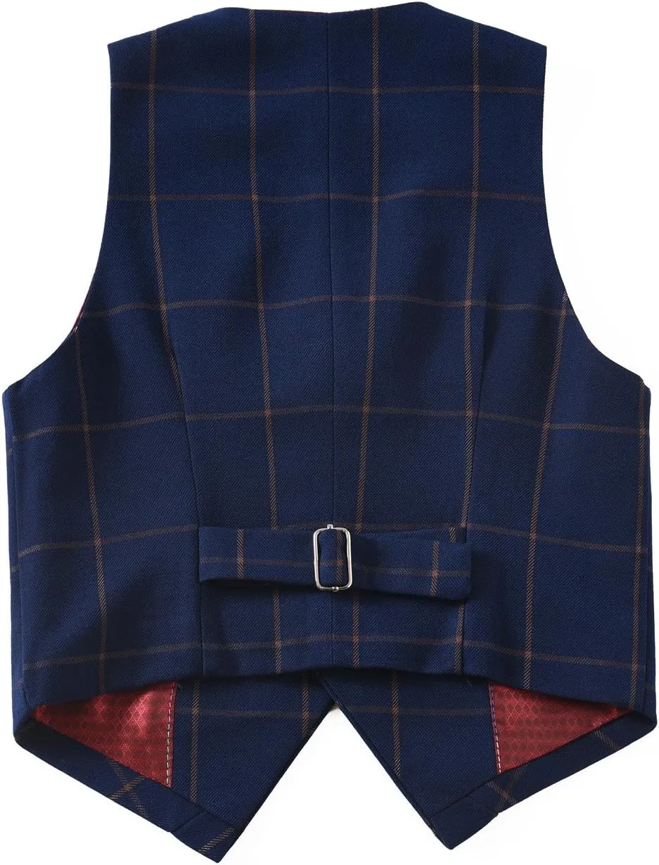 YuanLu Kids Suits for Boys Formal Vest and Pants Dress Suit for Kids Ring Bearer Outfit Suits Set