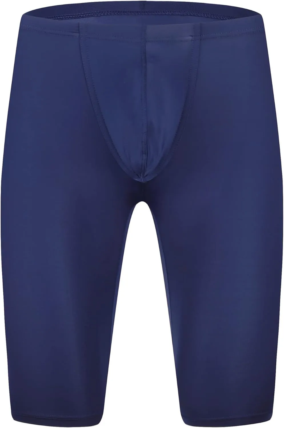 YUFEIDA Men's Compression Half Tights Leggings Sheer Swimwear Shorts Trunks Pant