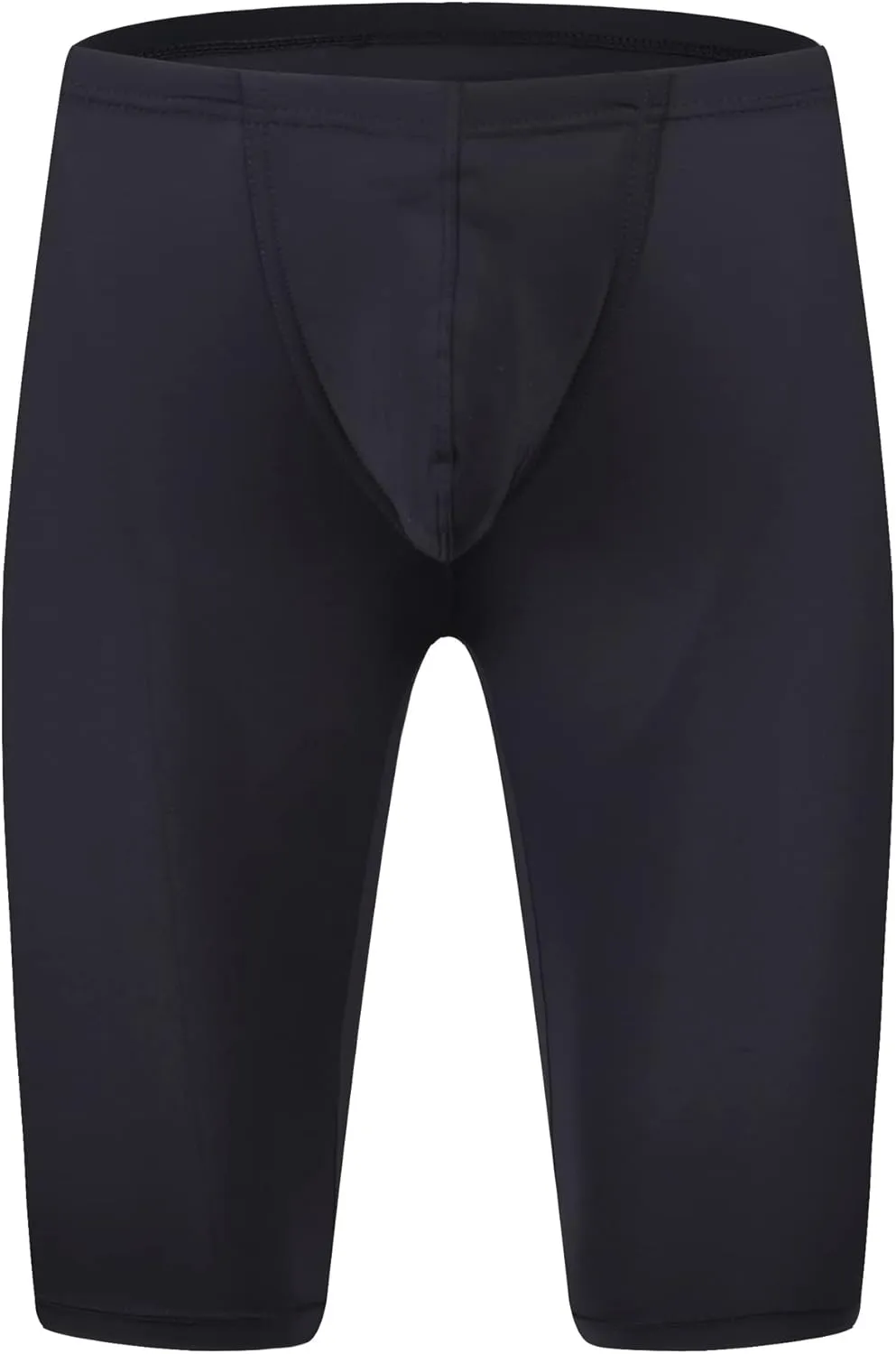 YUFEIDA Men's Compression Half Tights Leggings Sheer Swimwear Shorts Trunks Pant