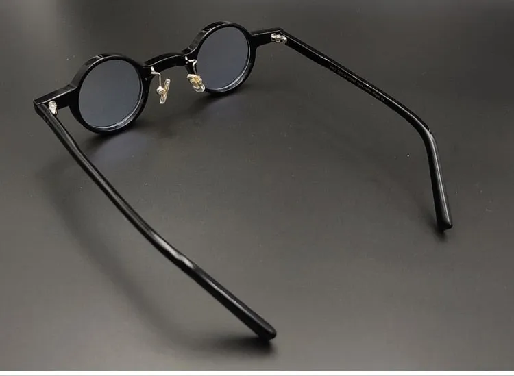 Yujo Unisex Full Rim Small Round Eyeglasses Acetate Y036
