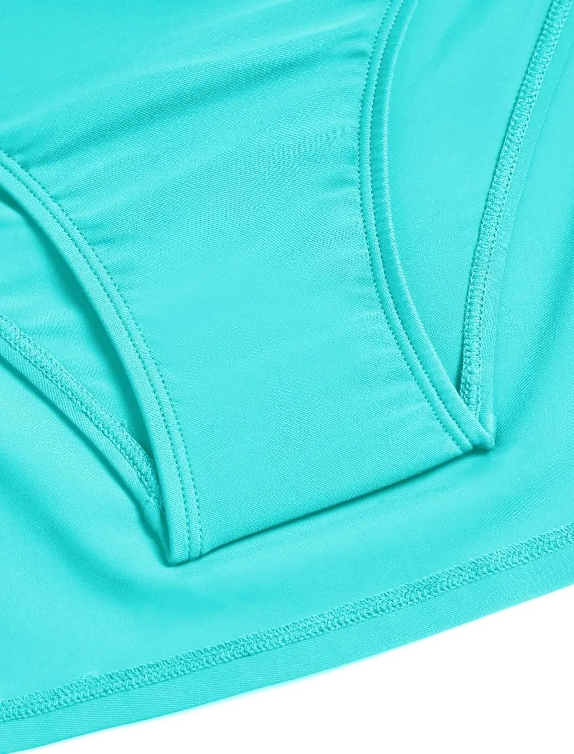 ZAFUL Womens Swim Skirt Twist Bathing Suit Skirt with Build-in Brief Mid Rise Swimsuit Bottom Skort
