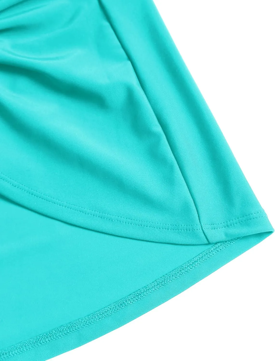 ZAFUL Womens Swim Skirt Twist Bathing Suit Skirt with Build-in Brief Mid Rise Swimsuit Bottom Skort
